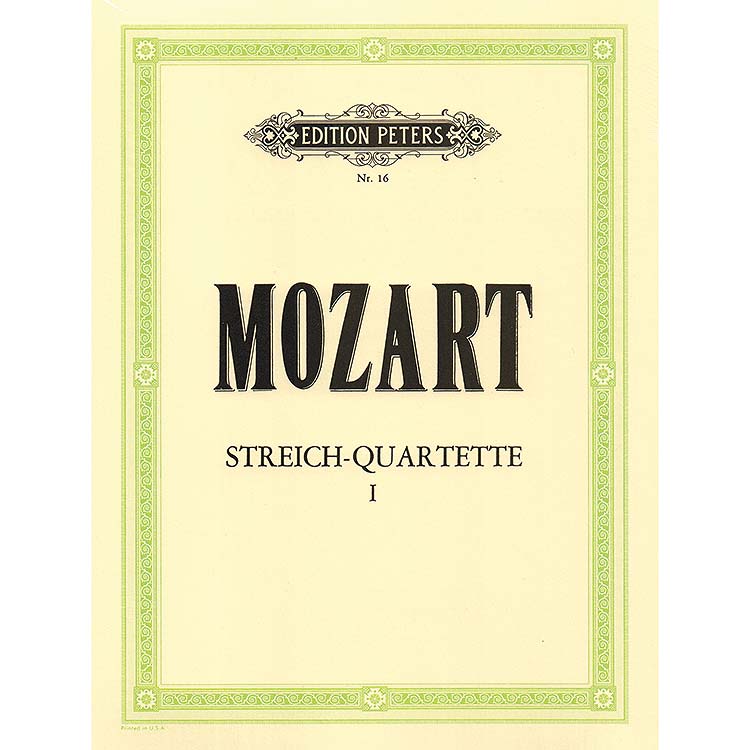 String Quartets, Vol. 1 [10 Celebrated] (parts); Wolfgang Amadeus Mozart