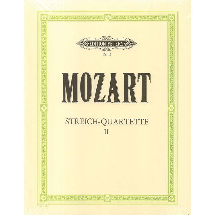 String Quartets, volume 2 [17 Easy]; Wolfgang Amadeus Mozart (Pet)
