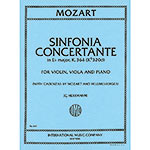 Sinfonia Concertante in E-flat, K. 364 (violin,viola,piano); Wolfgang Amadeus Mozart (International)