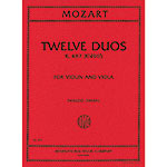 Twelve Easy Duets, K.487 (violin/viola); Mozart (Int)