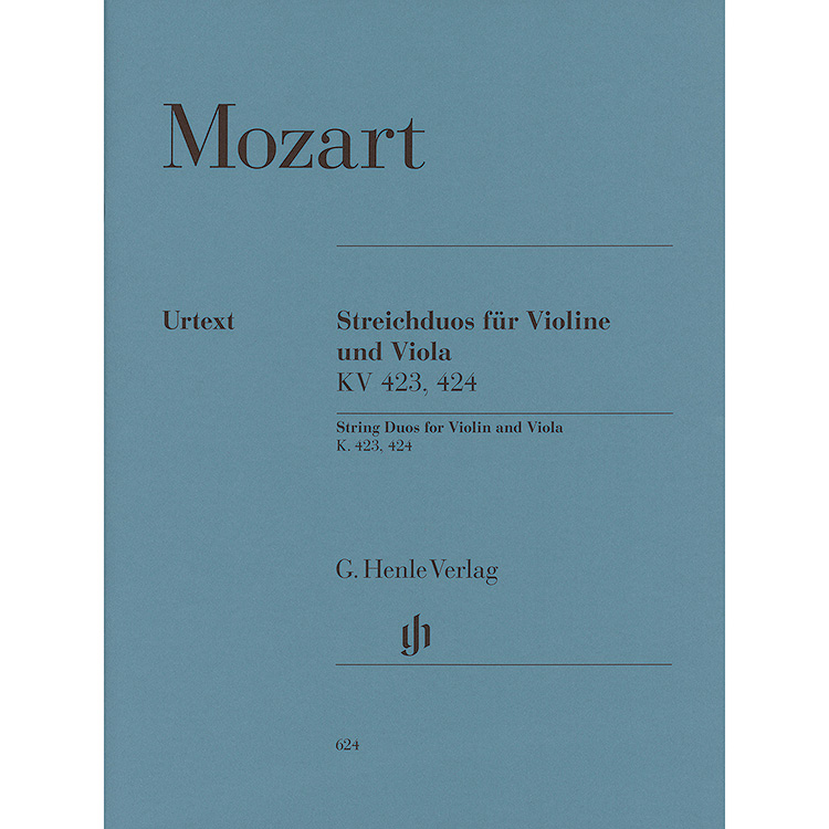 Two Duets, K.423 & K.424, violin and viola (urtext); Wolfgang Amadeus Mozart (G. Henle Verlag)