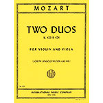 Two Duets, K.423 & K.424 for violin and viola; Wolfgang Amadeus Mozart