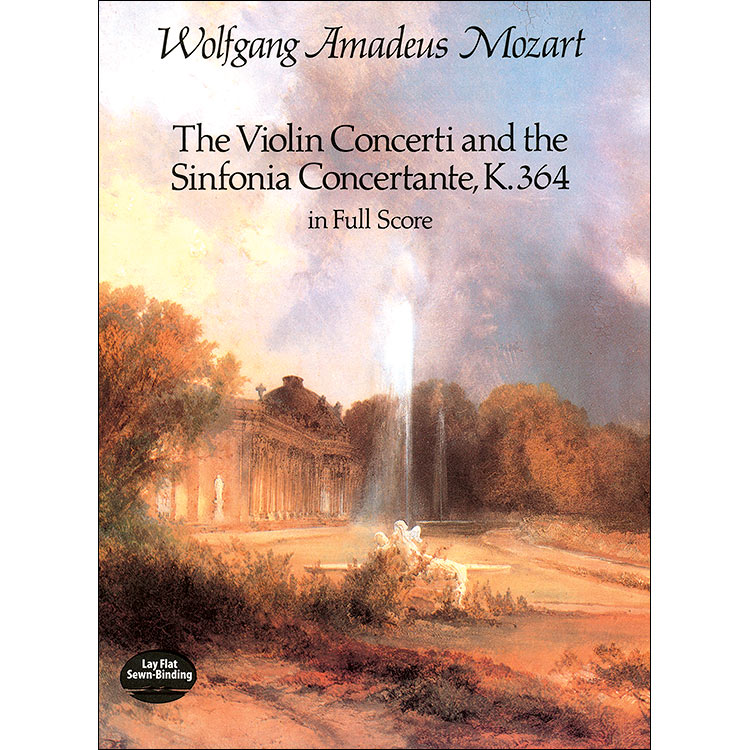 Violin Concerti & SinfoniaConctante, score;Mozart (Dov