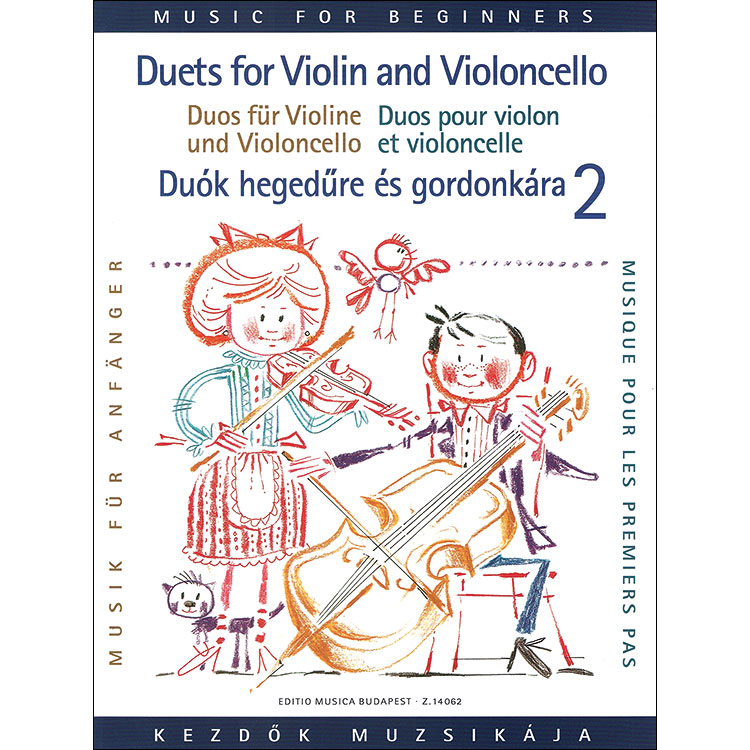 Duets for Violin & Violoncello for Beginners. volume 2; Pejtsik (EMB)