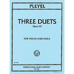 Three Duets for Violin & Viola, op. 69; Pleyel (Int)