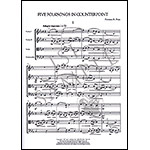 Five Folksongs in Counterpoint for string quartet, score and parts; Florence Price (Schirmer)