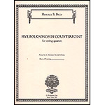 Five Folksongs in Counterpoint for string quartet, score and parts; Florence Price (Schirmer)