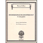 Five Folksongs in Counterpoint for string quartet, score and parts; Florence Price (Schirmer)