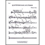Quintet for Piano and Strings (Piano Quintet No. 2), score and parts; Florence Price (Schirmer)