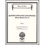 Quintet for Piano and Strings (Piano Quintet No. 2), score and parts; Florence Price (Schirmer)