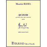String Quartet in F Major (parts) (urtext); Maurice Ravel (Barenreiter)