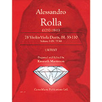 78 Violin-Viola Duets, Bl. 33-110, Vol. 1 (Nos. 1-4, Bl. 33-36); Alessandro Rolla (Gems Music Publications)