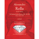 78 Violin-Viola Duets, BI. 33-110, Vol. 1 (Nos. 1-4, BI. 33-36); Alessandro Rolla (Gems Music Publications)