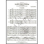 Equality, Justice, Freedom: (or lack thereof...) for piano sextet (parts and score); Elena Ruehr (E. C. Schirer Publications)