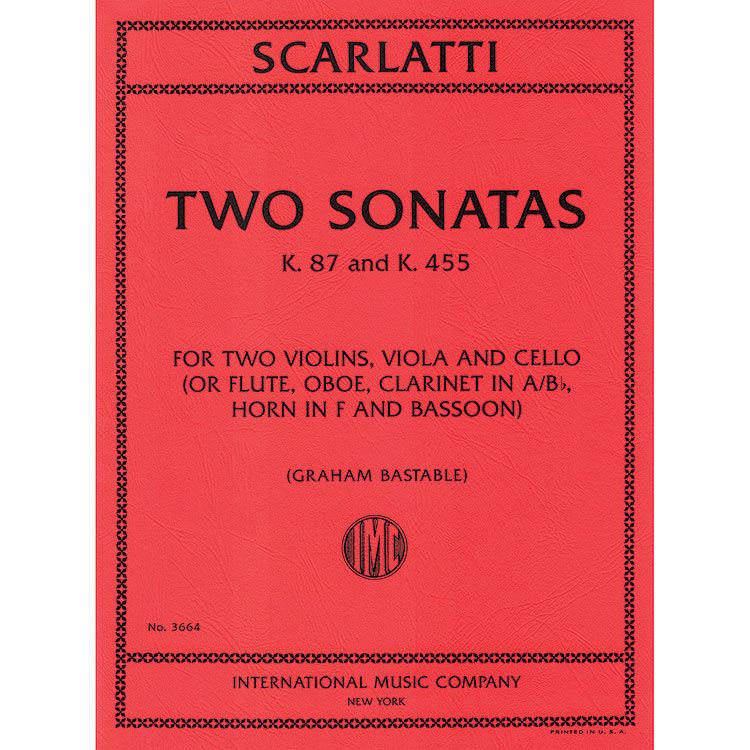 Two Sonatas K.87 & K.455, quartet; Scarlatti (Int)