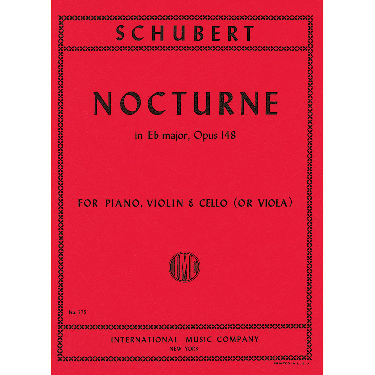Nocturne in Eb Major, op. 148, Pn Trio; Schubert (Int)
