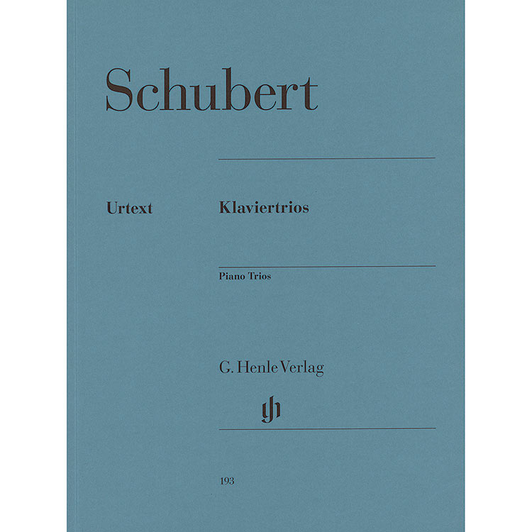 Piano Trios opp. 99 & 100, Adagio, Sonata Movement; Franz Schubert (G. Henle Verlag)