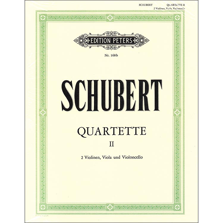 String Quartets, volume 2; Franz Schubert (C.F. Peters)