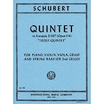 Trout Quintet op. 114 in A Major; Franz Schubert (International Music)