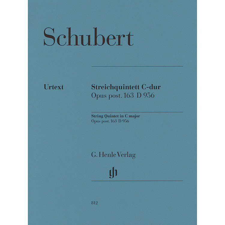String Quintet in C Major. D956, op. post.163, 2 cellos (urtext); Franz Schubert (Henle)
