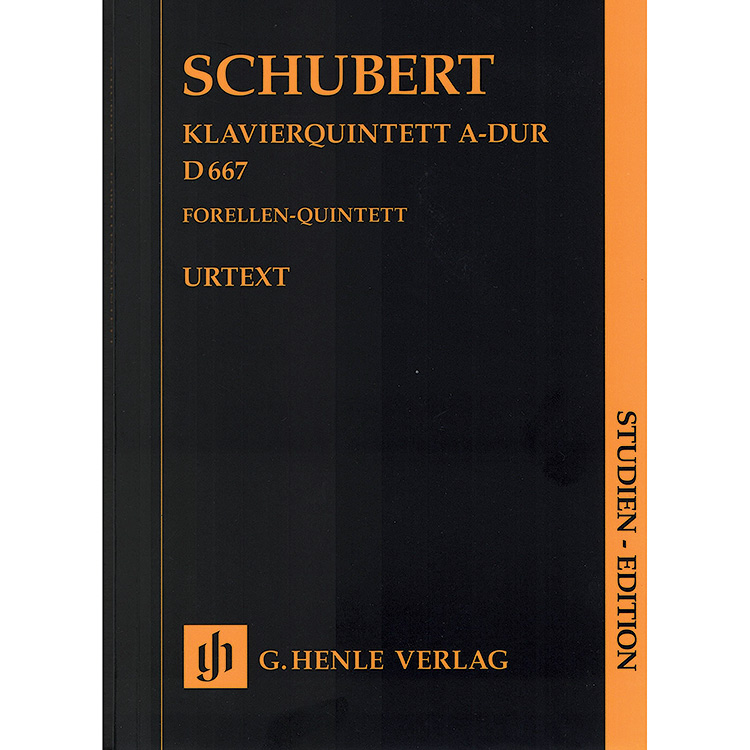 Trout Quintet in A Major (study score); Franz Schubert (G. Henle)