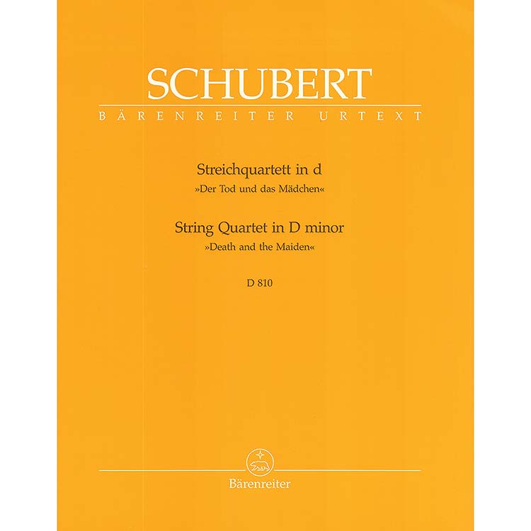 String Quartet in D Minor, D. 810, 'Death and the Maiden' (urtext); Franz Schubert (Barenreiter)