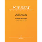 Complete String Trios, urtext; Franz Schubert (Barenreiter Verlag)