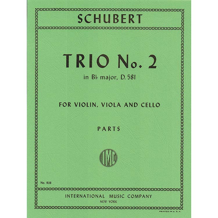 String Trio no. 2 in Bb Major, D. 581; Franz Schubert (International)