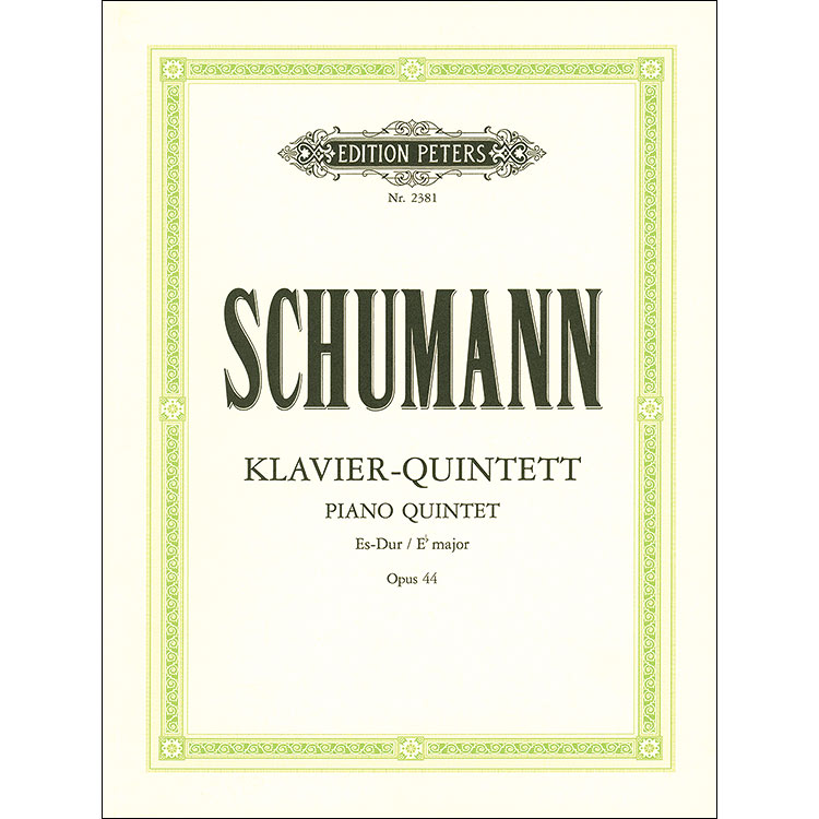 Piano Quintet in E-flat Major, op. 44; Schumann (Pet)