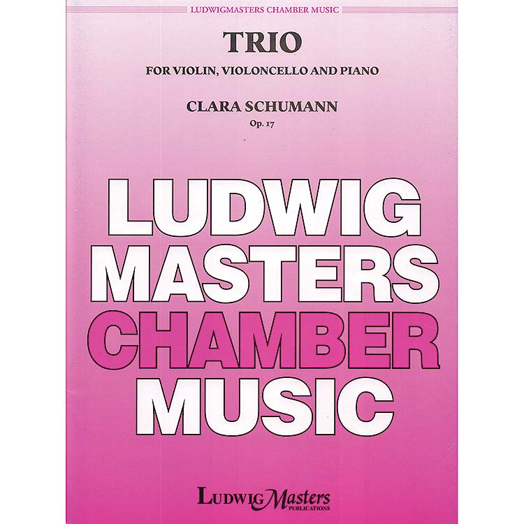 Piano Trio, op. 17, parts and score; Clara Schumann (Masters Music)