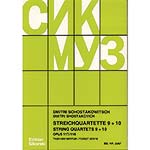 String Quartets 9 and 10, op. 117, 118, study scores; Dimitri Shostokovich (Sikorski)