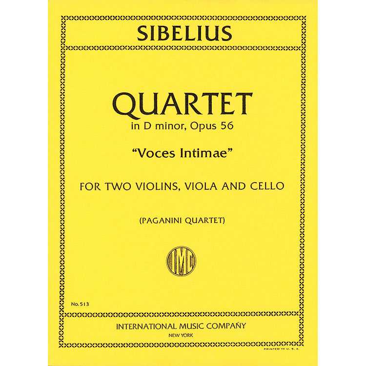 String Quartet in D minor, op. 56; Sibelius (Int)