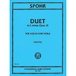 Duet in E minor, for violin and viola, op.13; Ludwig Spohr (International)