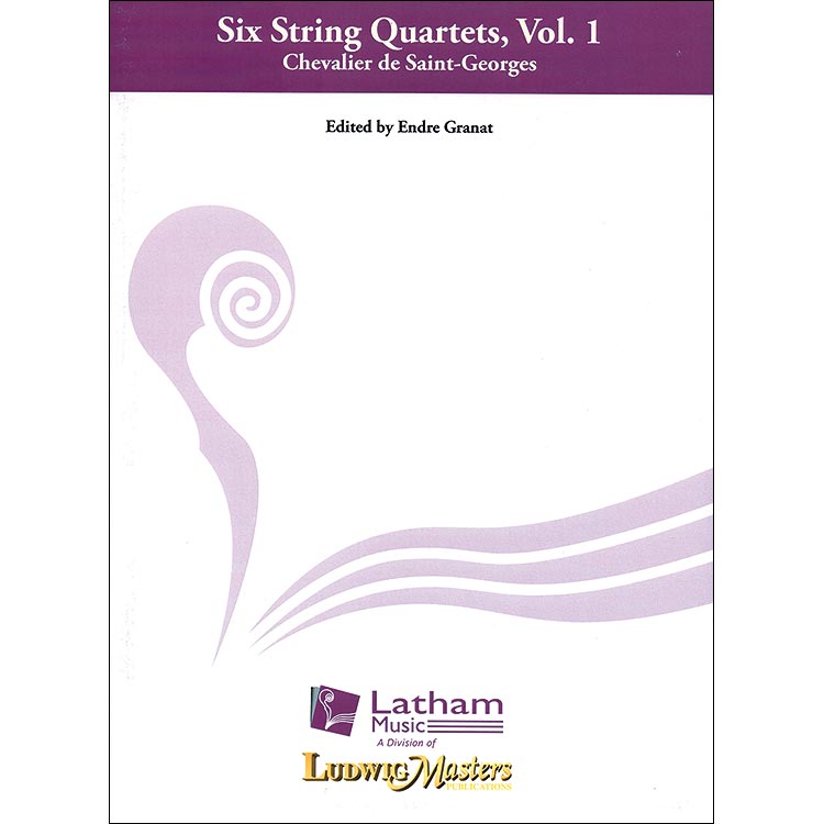 Six String Quartets, Op.1, Vol. 1 (Nos. 1-3), parts and score; Joseph Bologne, Chevalier de Saint-Georges (Latham)