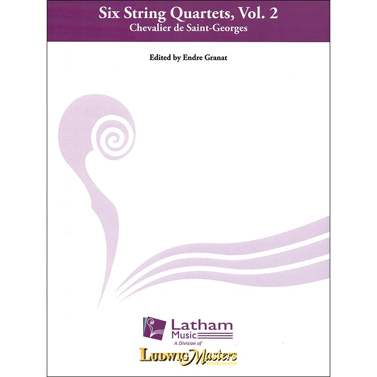 Six String Quartets, Op.1, Vol. 2 (Nos. 4-6), parts and score; Joseph Bologne, Chevalier de Saint-Georges (Latham)