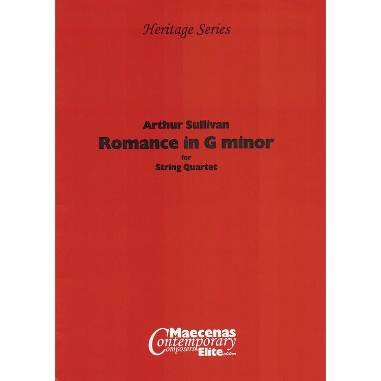 Romance in G Minor for string quartet, op. post., score and parts; Arthur Sullivan (Masters Music)