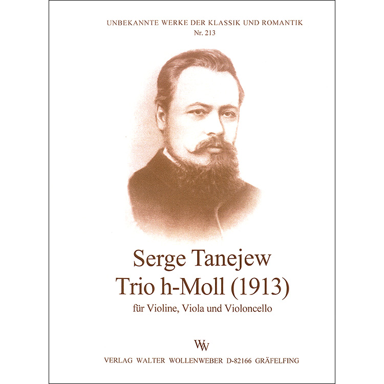 String Trio in B Minor; Sergei Taneyev (Peters)