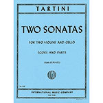 Two Sonatas (G & D Major) for two violins and cello (score and parts); Giuseppe Tartini