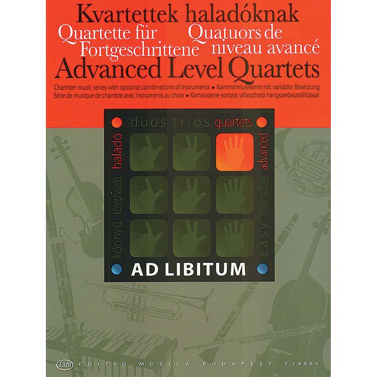 Advanced Level Quartets, with alternate violin III part; Various (Editio Musica Budapest)