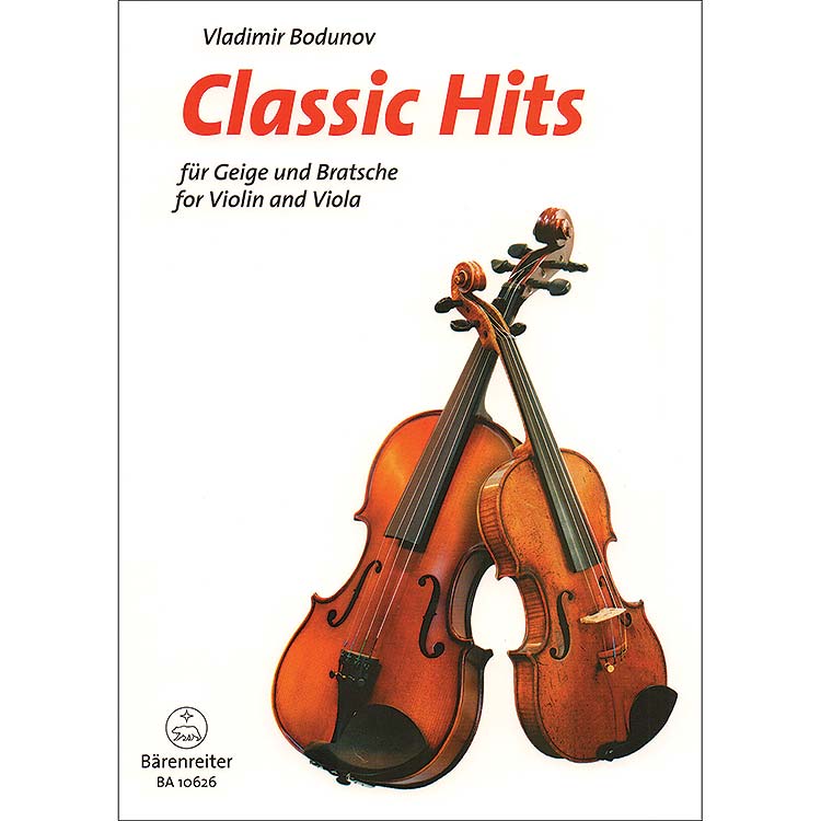 Classic Hits for violin and viola; Various (Barenreiter Verlag)
