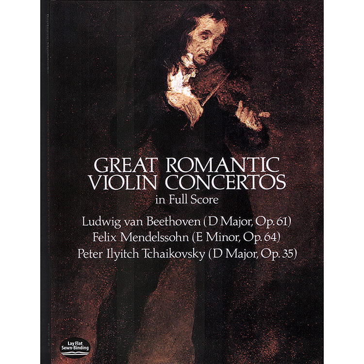 Great Romantic Violin Concertos, score; Various (Dover)