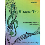 Music for Two, volume 3, violin/cello-Irish/Rags/G&S (LRM)