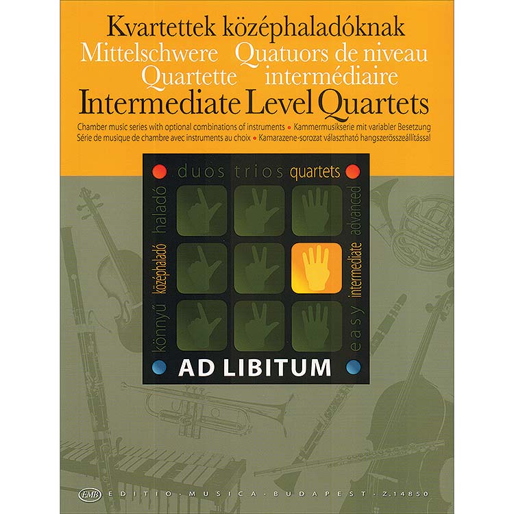 Intermediate Level Quartets wth alternative string parts (Editio Musica Budapest)