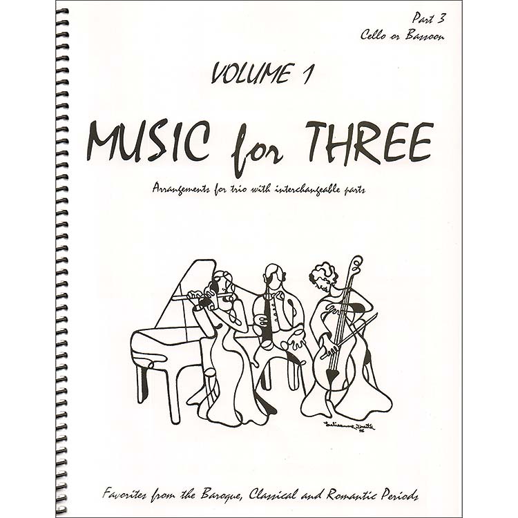 Music for Three, volume 1, cello, Baroque/Classical/Romantic(L