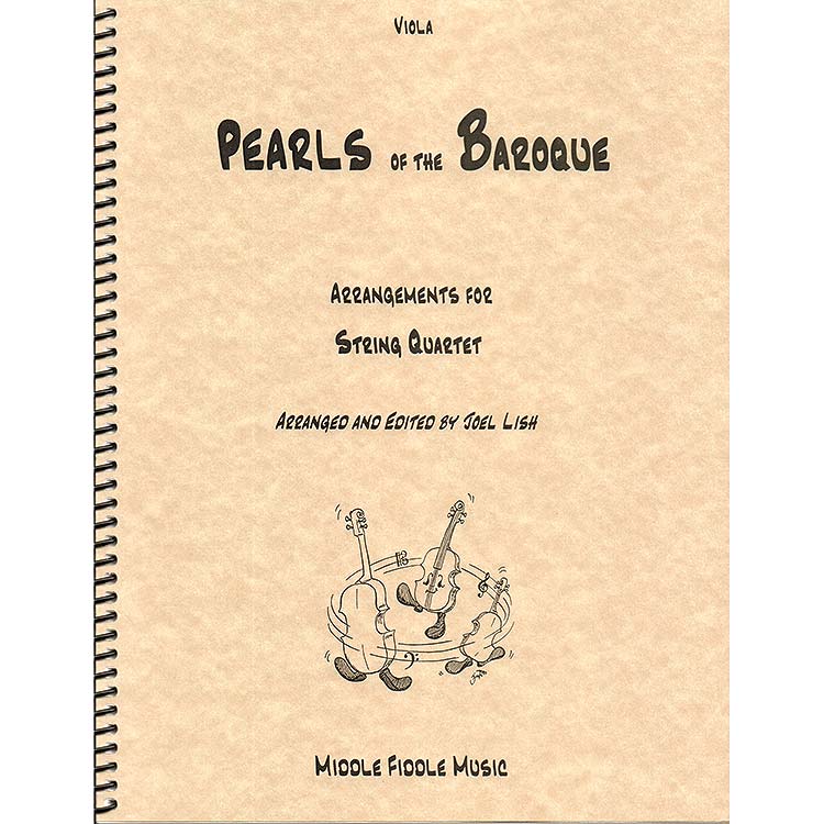 Pearls of the Baroque, string quartet, Viola part (Middle Fiddle Music)