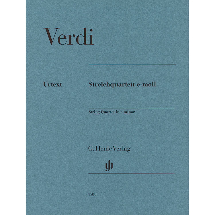 String Quartet in E minor (parts) (urtext); Giuseppe Verdi