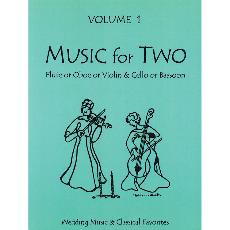 Music for Two, volume 1, violin/cello- Wedding & Classical (Last Resort Music)