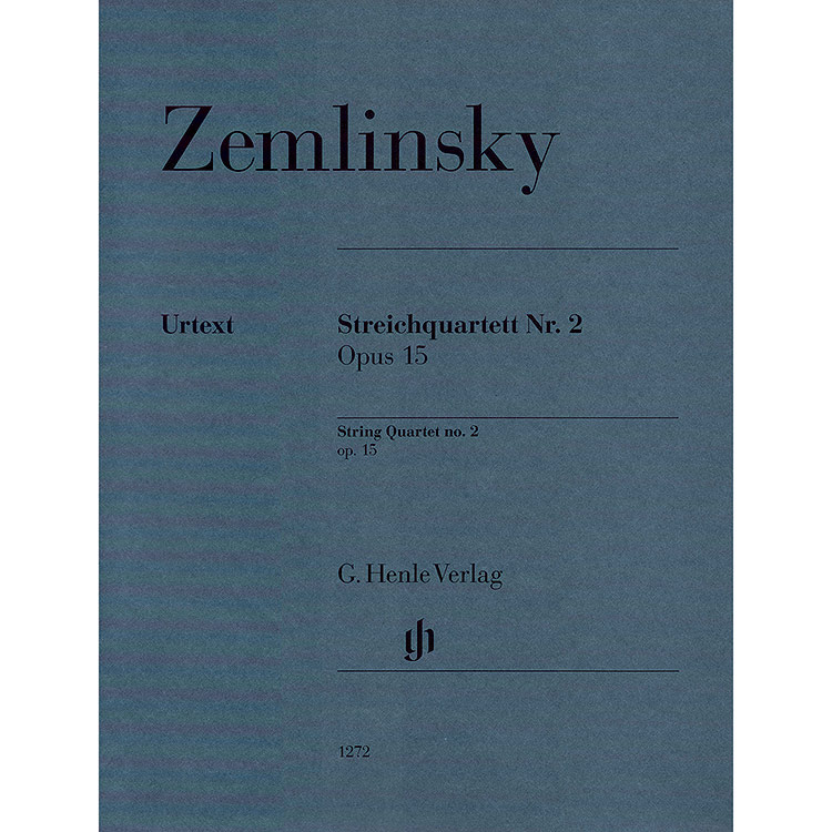 String Quartet No. 2, Op.15, parts; Alexander Zemlinsky (Henle)