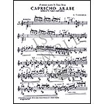 Capricho Arabe for guitar; Francisco Tarrega