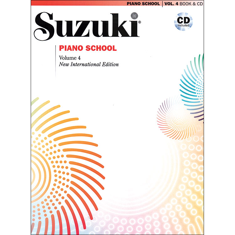 Suzuki Piano School, Volume 4, Book with CD - International Edition
